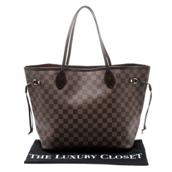 Louis Vuitton Damier Ebene Canvas Neverfull MM Bag