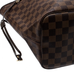 Louis Vuitton Damier Ebene Canvas Neverfull MM Bag