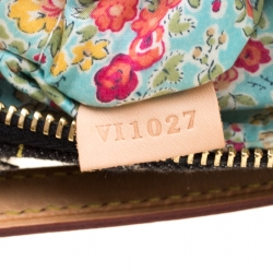 Pre Owned Louis Vuitton Black Monogram Denim Patchwork Pouchy Bag