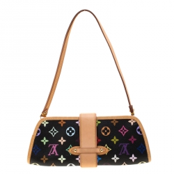 مملوكة مسبقًا Louis Vuitton Black Multicolore Monogram Canvas Shirley Bag