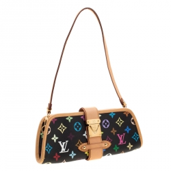 مملوكة مسبقًا Louis Vuitton Black Multicolore Monogram Canvas Shirley Bag