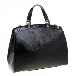 Pre Owned حقيبة لوي فيتون بريه جلد أيبي أليكتريك سوداء GM