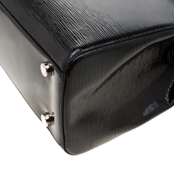 Pre Owned حقيبة لوي فيتون بريه جلد أيبي أليكتريك سوداء GM