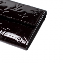 Louis Vuitton Amarante Monogram Vernis Sarah Continental Wallet