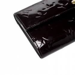 Louis Vuitton Amarante Monogram Vernis Sarah Continental Wallet