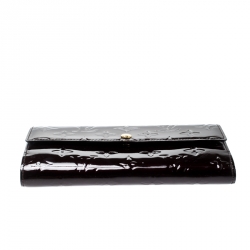 Louis Vuitton Amarante Monogram Vernis Sarah Continental Wallet