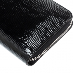Pre Owned Louis Vuitton Black Electeri Epi Leather Clemence Wallet