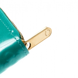 Louis Vuitton Bleu Lagon Monogram Vernis Zippy Coin Purse