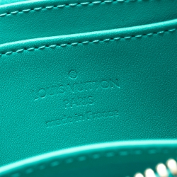 Louis Vuitton Bleu Lagon Monogram Vernis Zippy Coin Purse