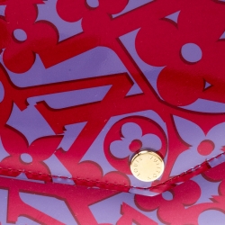 Pre Owned Louis Vuitton Indian Rose Sweet Monogram Vernis Sarah Continental Wallet 