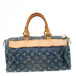 مملوكة مسبقًا Louis Vuitton Blue Monogram Denim Neo Speedy Bag