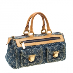 مملوكة مسبقًا Louis Vuitton Blue Monogram Denim Neo Speedy Bag
