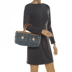 مملوكة مسبقًا Louis Vuitton Blue Monogram Denim Neo Speedy Bag