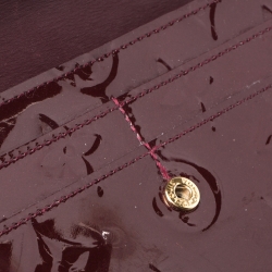 Louis Vuitton Rouge Fauviste Monogram Vernis Sarah Continental Wallet