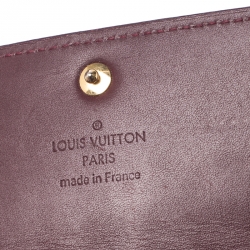 Louis Vuitton Rouge Fauviste Monogram Vernis Sarah Continental Wallet