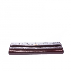 Louis Vuitton Rouge Fauviste Monogram Vernis Sarah Continental Wallet