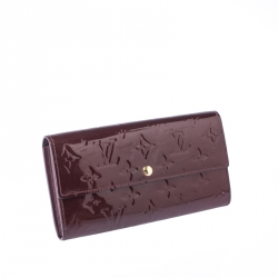 Louis Vuitton Rouge Fauviste Monogram Vernis Sarah Continental Wallet