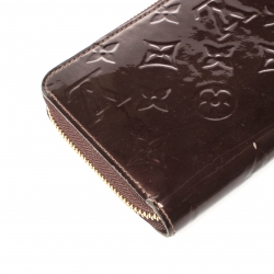 Louis Vuitton Amarante Monogram Vernis Zippy Wallet