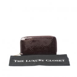Louis Vuitton Amarante Monogram Vernis Zippy Wallet