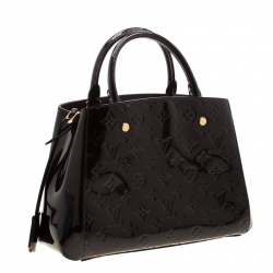 Pre Owned Louis Vuitton Amarante Monogram Vernis Montaigne BB Bag