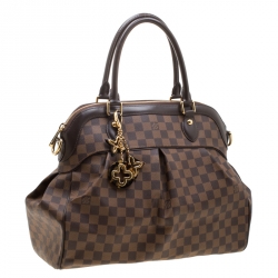 Pre Owned Louis Vuitton Damier Ebene Canvas Trevi with Charm GM Bag