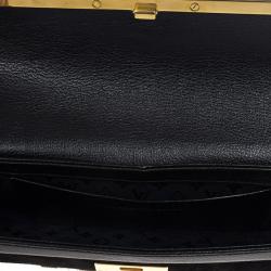Pre Owned Louis Vuitton Limited Edition Black Suede Avant-Garde Pochette Clutch Bag