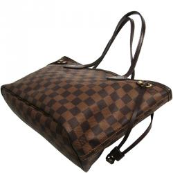 Louis Vuitton Damier Ebene Canvas Neverfull PM Tote Bag 