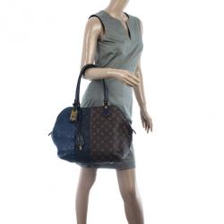 مملوكة مسبقًا Louis Vuitton Limited Edition Marine Monogram Blocks Zipped Tote Bag