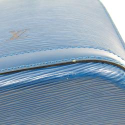 Pre Owned حقيبة كتف لوي فيتون لوساك جلد أيبي زرقاء توليدو