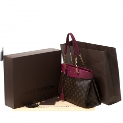 Pre Owned حقيبة يد لوي فيتون شوبر بالياس كانفاس مونوغرامية أورور