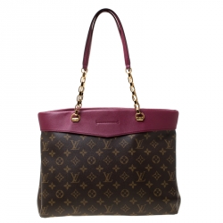 Pre Owned حقيبة يد لوي فيتون شوبر بالياس كانفاس مونوغرامية أورور