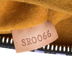 Pre Owned Louis Vuitton Black Monogram Multicolore Limited Edition Fringe Speedy 25 Bag