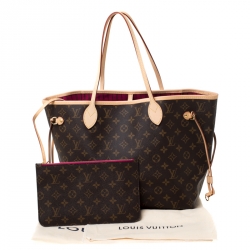 Louis Vuitton Monogram Canvas Neverfull MM NM Bag