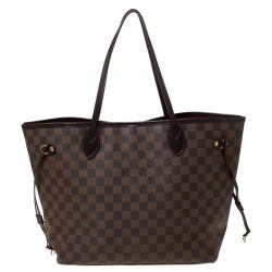 Louis Vuitton Damier Ebene Canvas Neverfull MM Bag