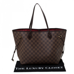 Louis Vuitton Damier Ebene Canvas Neverfull MM Bag