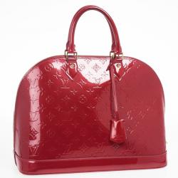 Pre Owned Louis Vuitton Pomme D'Amour Monogram Vernis Alma GM
