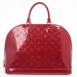 Pre Owned Louis Vuitton Pomme D'Amour Monogram Vernis Alma GM
