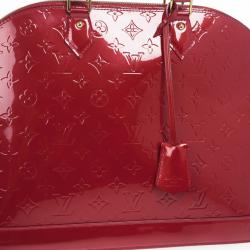 Pre Owned Louis Vuitton Pomme D'Amour Monogram Vernis Alma GM