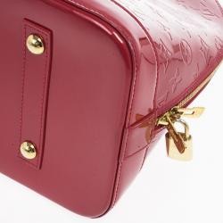 Pre Owned Louis Vuitton Pomme D'Amour Monogram Vernis Alma GM