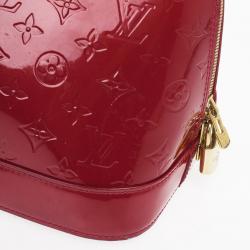 Pre Owned Louis Vuitton Pomme D'Amour Monogram Vernis Alma GM