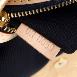 Pre Owned Louis Vuitton Gold Monogram Coated Fabric Limited Edition Limelight African Queen Clutch Bag