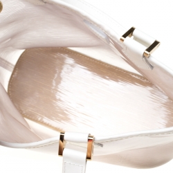 Pre Owned حقيبة لوي فيتون ميني ليغون باي جلد بليج أيبي فينيل بيضاء