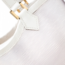 Pre Owned حقيبة لوي فيتون ميني ليغون باي جلد بليج أيبي فينيل بيضاء