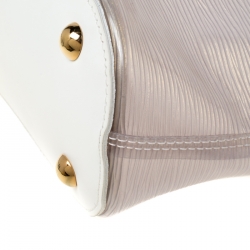 Pre Owned حقيبة لوي فيتون ميني ليغون باي جلد بليج أيبي فينيل بيضاء