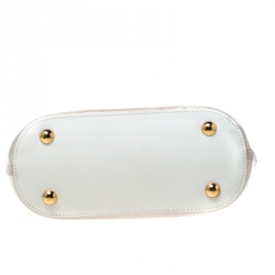 Pre Owned حقيبة لوي فيتون ميني ليغون باي جلد بليج أيبي فينيل بيضاء