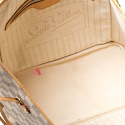 Louis Vuitton Damier Azur Canvas Neverfull MM Bag