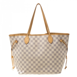 Louis Vuitton Damier Azur Canvas Neverfull MM Bag