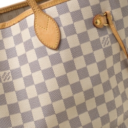 Louis Vuitton Damier Azur Canvas Neverfull MM Bag