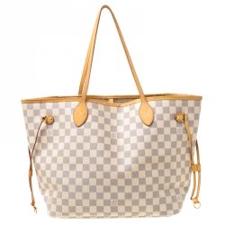 Louis Vuitton Damier Azur Canvas Neverfull MM Bag