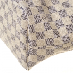 Louis Vuitton Damier Azur Canvas Neverfull MM Bag